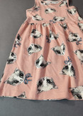 تنخور پیراهن دخترانه H&M صورتی طرح گربه